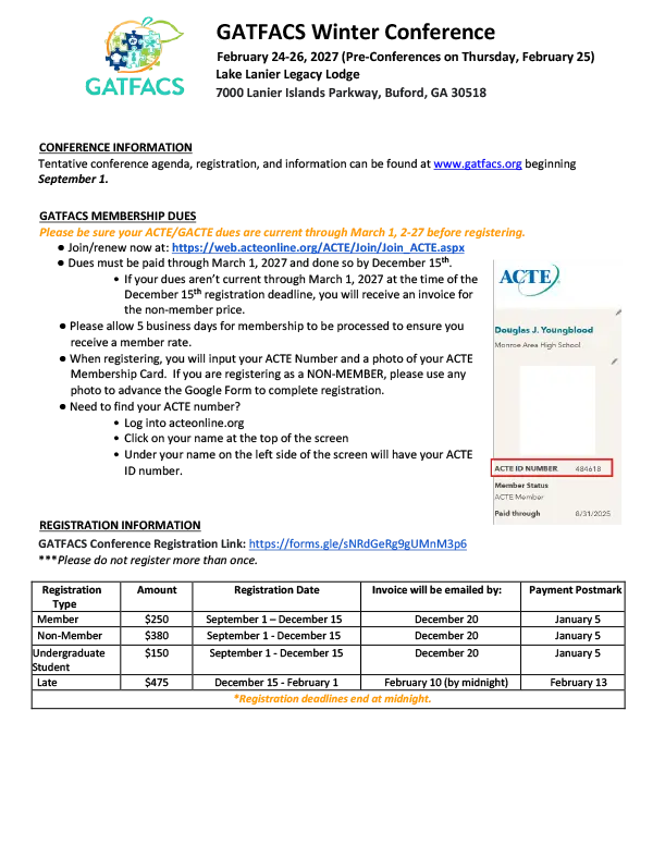 Registration Directions